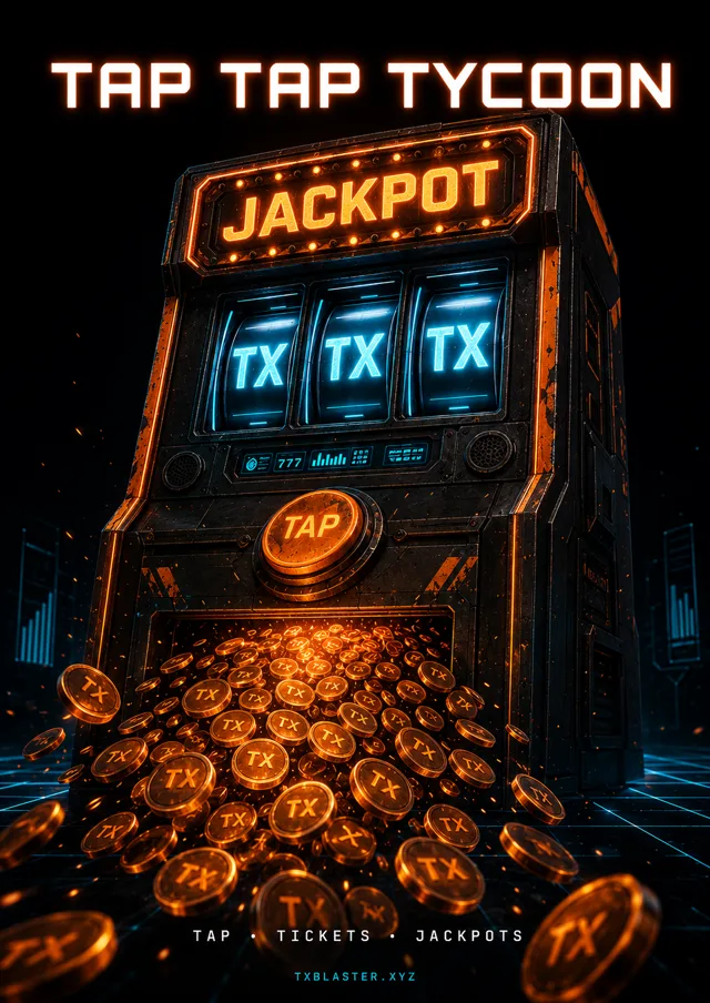 Tap Tap Tycoon — tap, tickets, jackpots