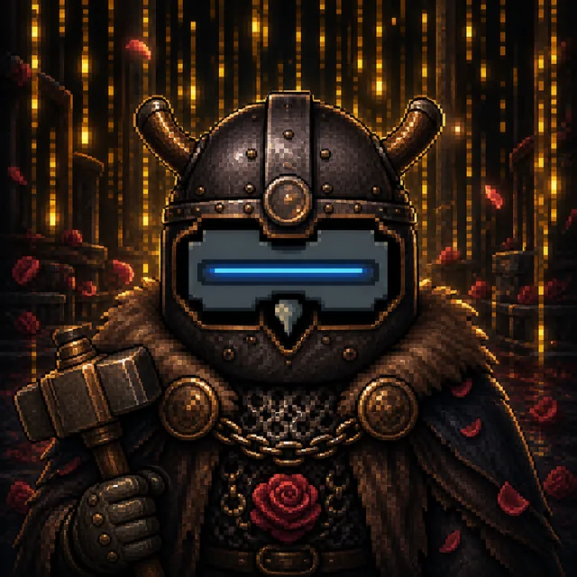 UTXO Owl #0173 — Bronze Viking Validator